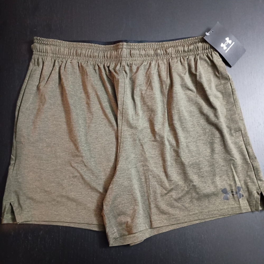 Under Armour Vanish Knit Shorts Mens Large Olive‎ Green 6in Inseam